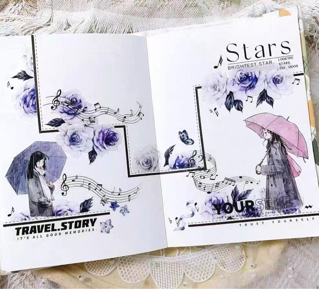 新品 凝夜紫シリーズ PET亮面マスキングテープ マステ 6m - メルカリ