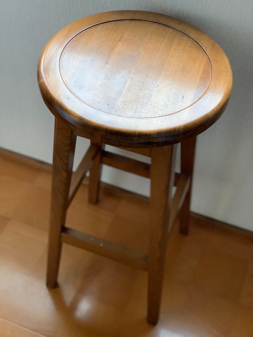 ハイスツール カウンタースツール 木製スツール 丸椅子