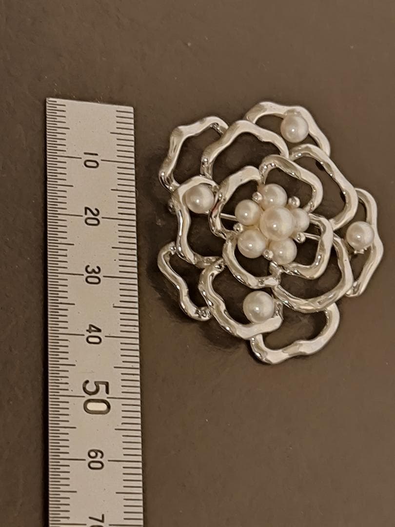 MIKIMOTO ミキモト ブローチ フラワー スターリング シルバー パール