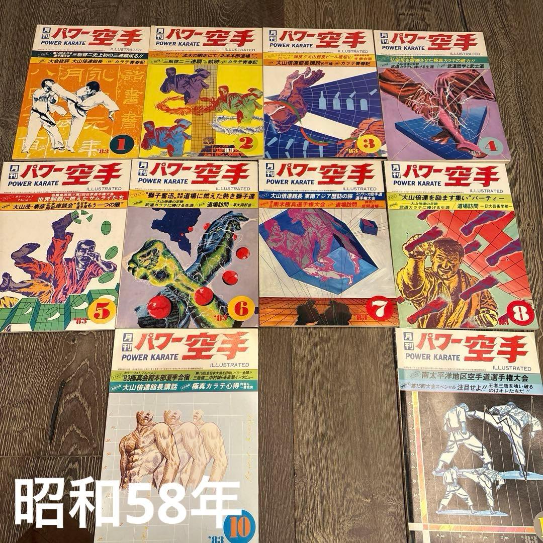 50冊以上 月刊パワー空手 昭和50年代 大山倍達 極真カラテ 雑誌