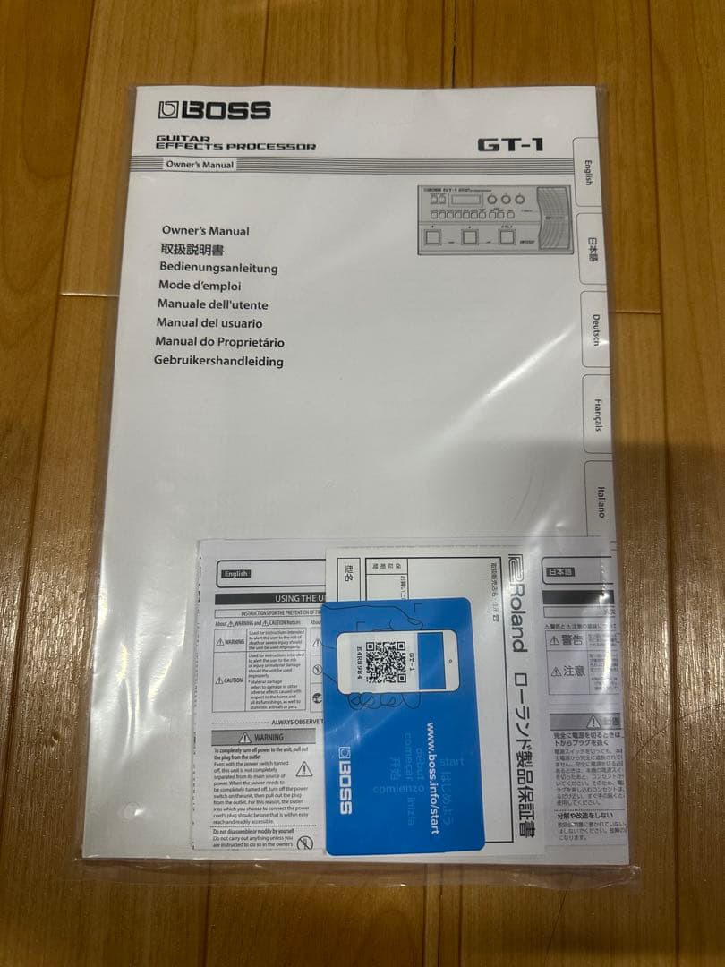 BOSS マルチエフェクター GT-1＆純正アダプター＆GT-1の教科書 セット
