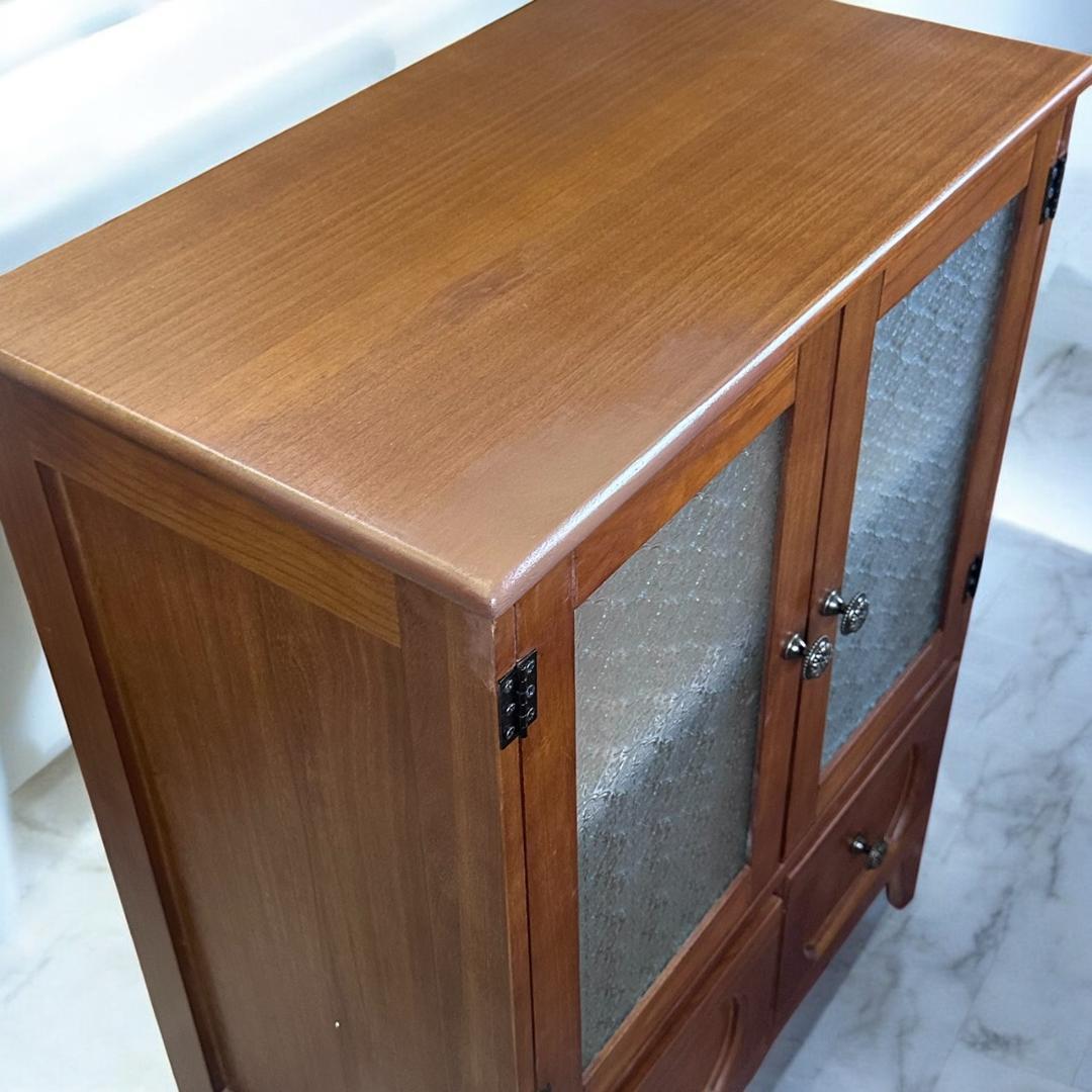 レトロシリーズ アンティーク調 キャビネット 食器棚