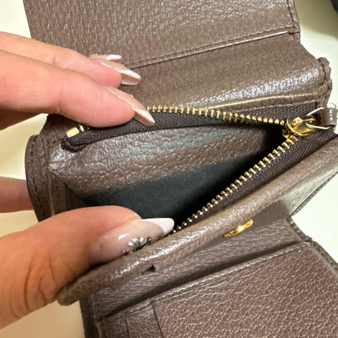 Gucci GGモノグラム 三つ折り財布