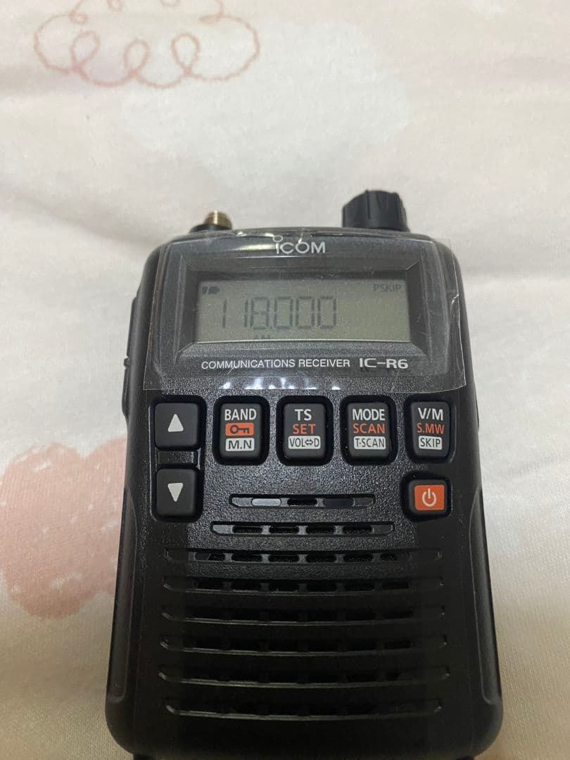 アイコムIC-R6エアーバンドスペシャル、srh805、イヤホン、航空無線の