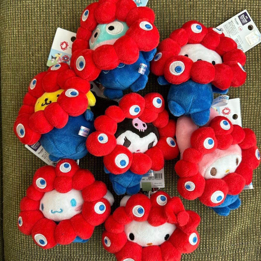 【販売終了品】ミャクミャク サンリオ　万博　カラビナ付きマスコット　コンプリート