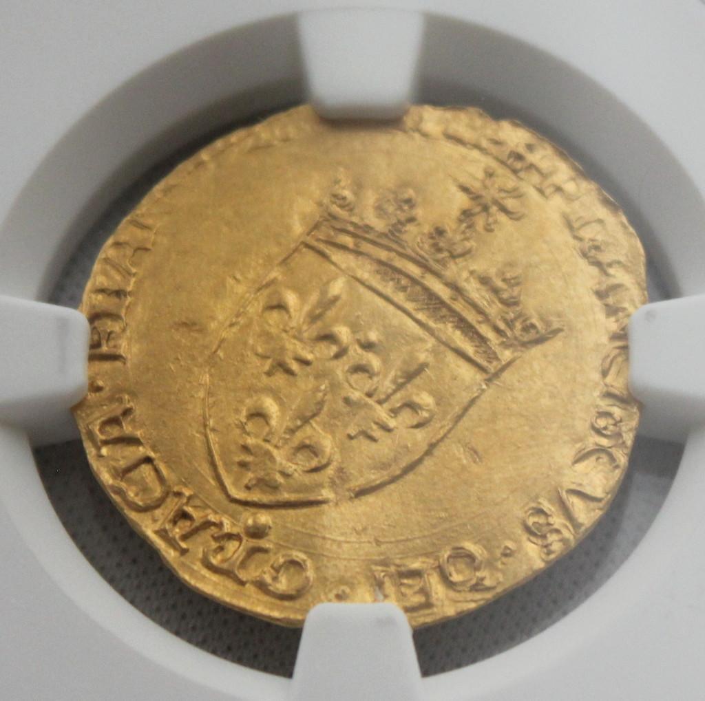 1515-47年 フランス フランソワ1世 エキュドール 金貨 NGC MS62 - メルカリ