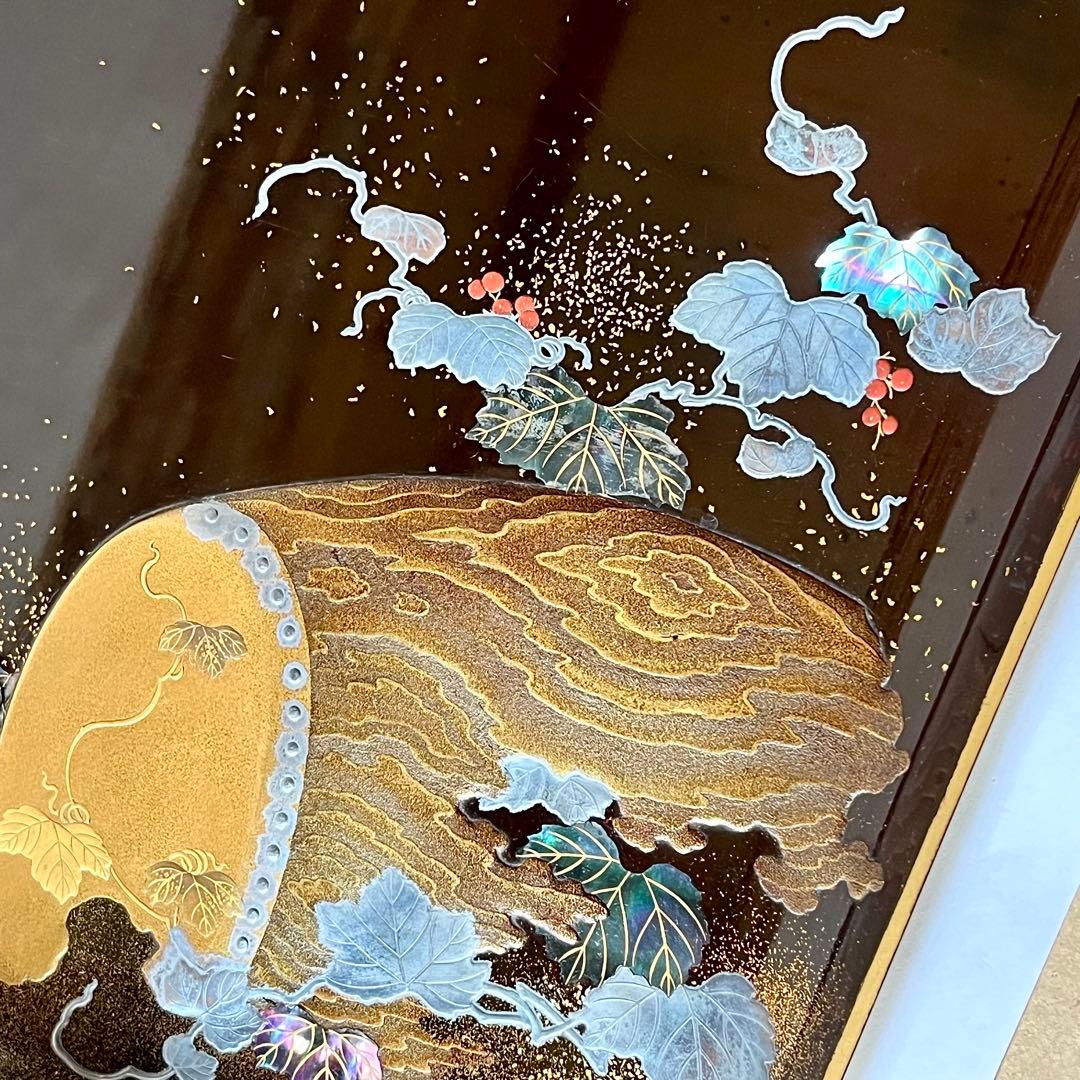 ●梶川銘●蒔絵●香盆●諫鼓●諫鼓蒔絵●螺鈿●梨地●梶川●江戸期