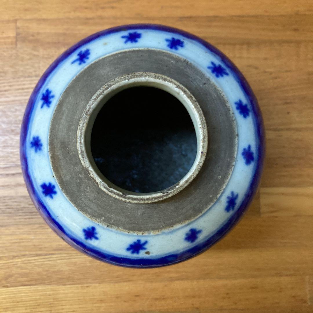 中国清時代　染付壺