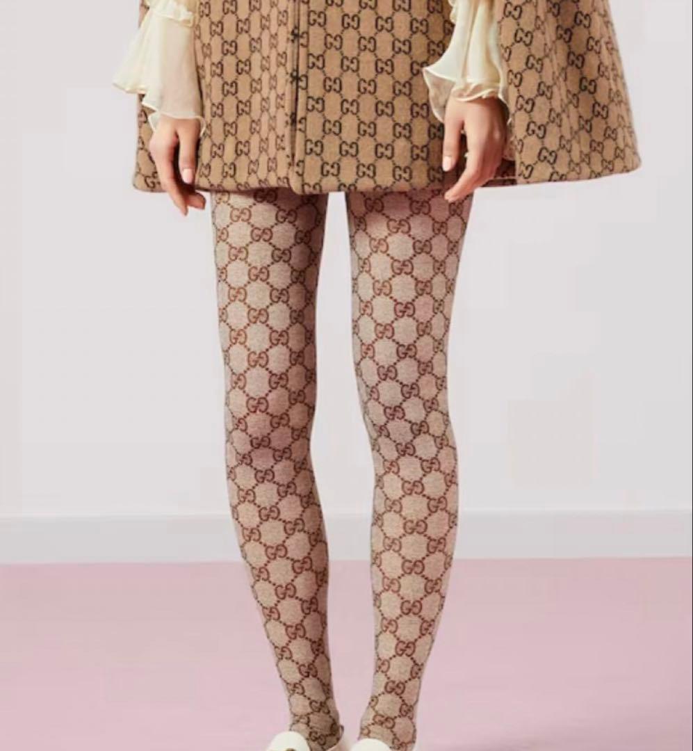 GUCCI グッチタイツ　正規品　新品未使用　GGプリント