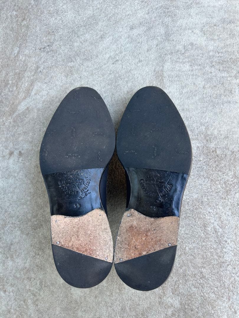 【美品】ジャランスリワヤ　クォーターブローグ　グレー　シューキーパー付