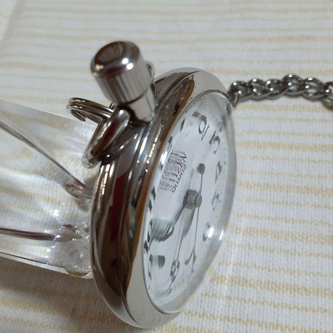 CITIZEN QUARTZ 懐中時計 4766鉄道時計仕様 稼働美品