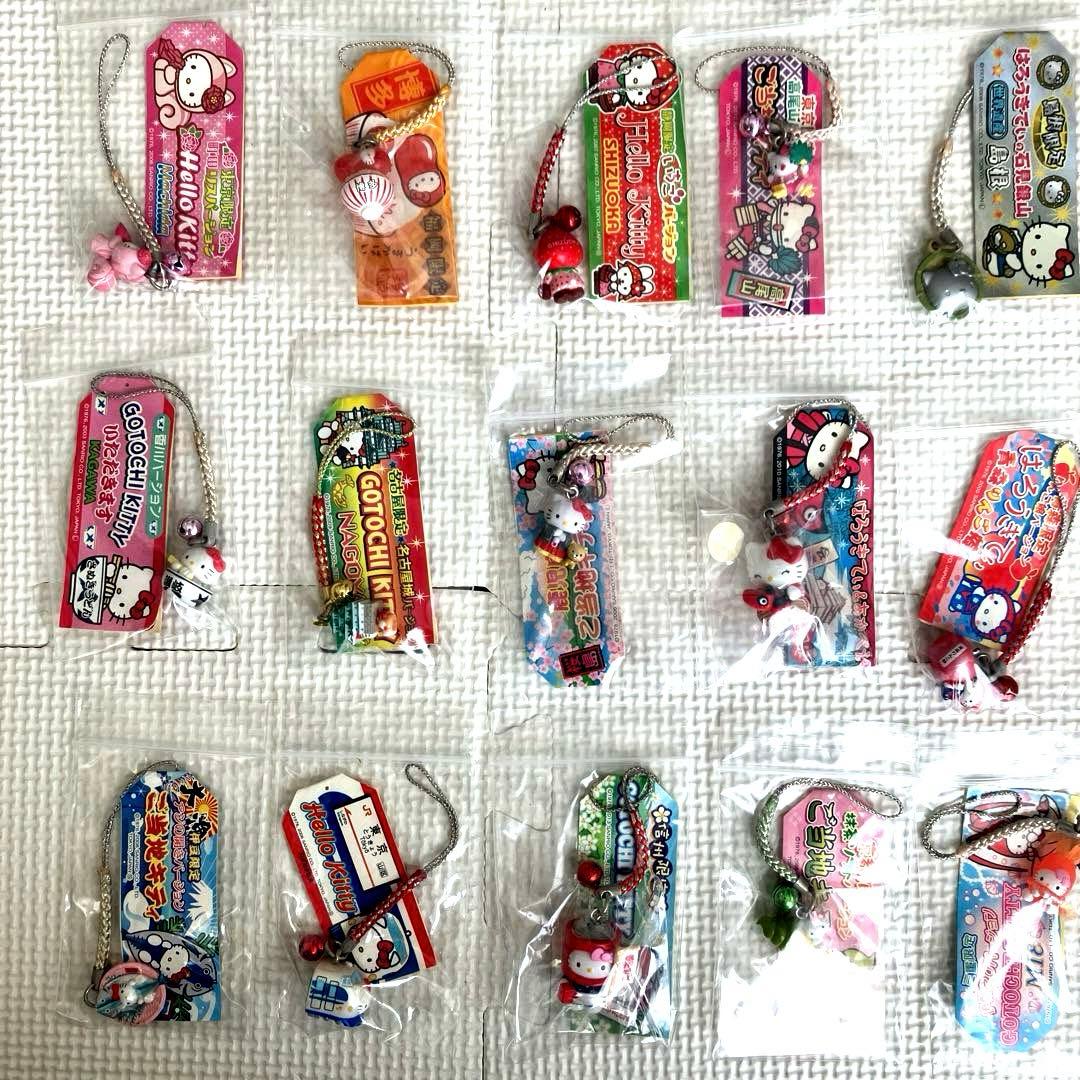 ご当地キティ ファスナーマスコット ハローキティ根付ストラップ50個