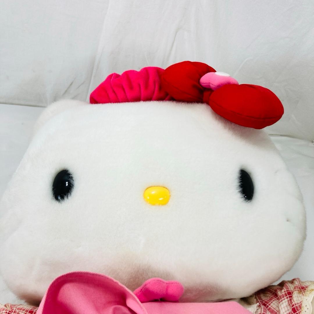 サンリオ ハローキティ 特大 BIG ぬいぐるみ ワンピース ベレー帽 LL