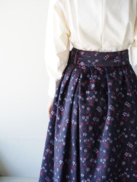 スカート Mame FloralJacquardFlaredSkirt