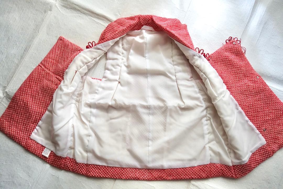 正絹　総絞り被布　七五三　お雛祭りなど