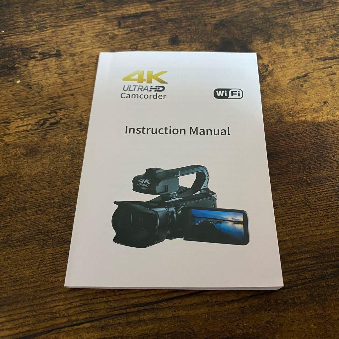 DVC 4K Ultra HD ビデオカメラ WiFi(使用は1度／箱なし)