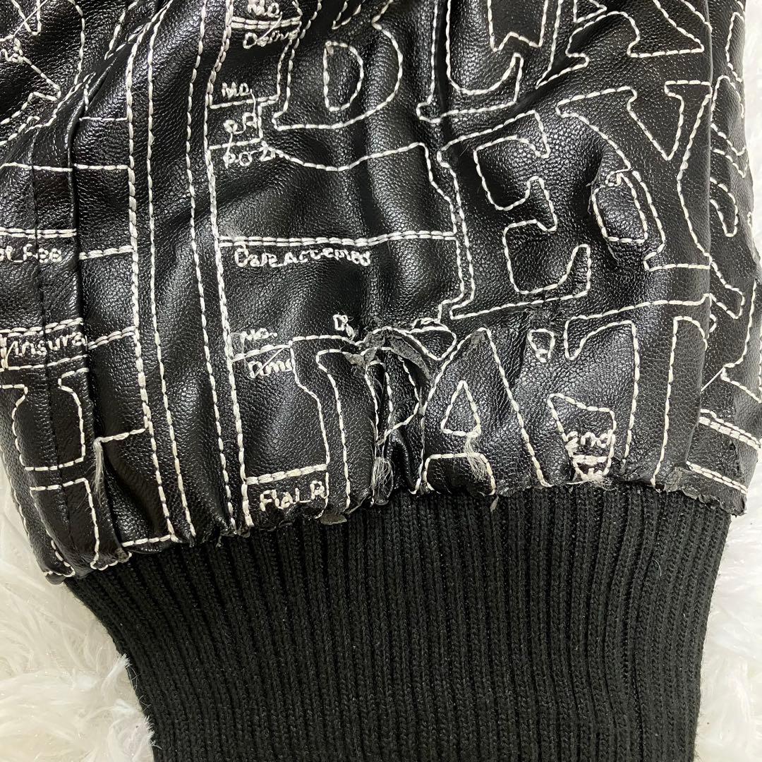 ブラックアイパッチ 総柄 刺繍 ジャケット ブルゾン ジャンパー