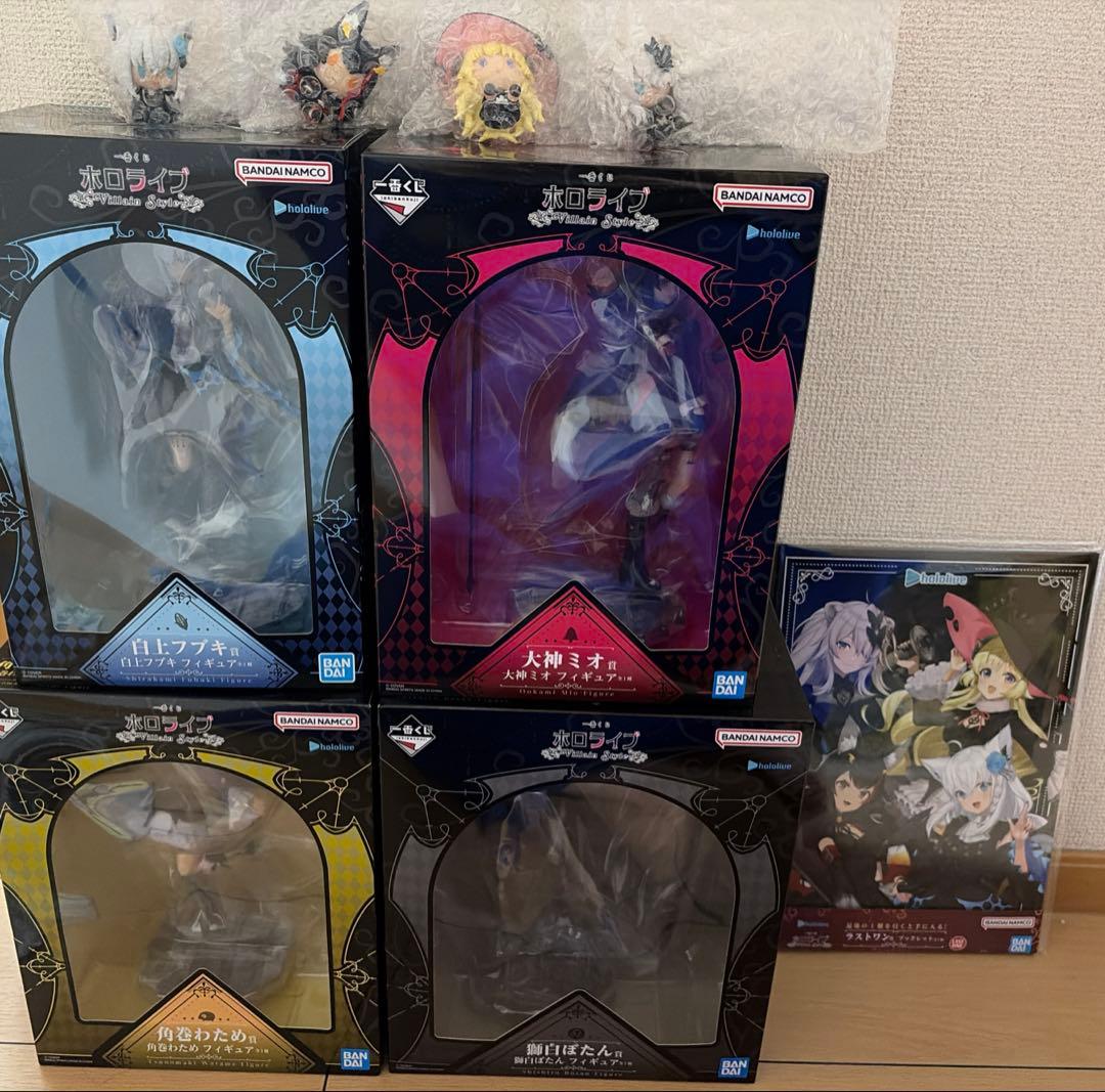 ホロライブ 一番くじ 白上フブキ 角巻わため 大神ミオ 獅白ぼたん