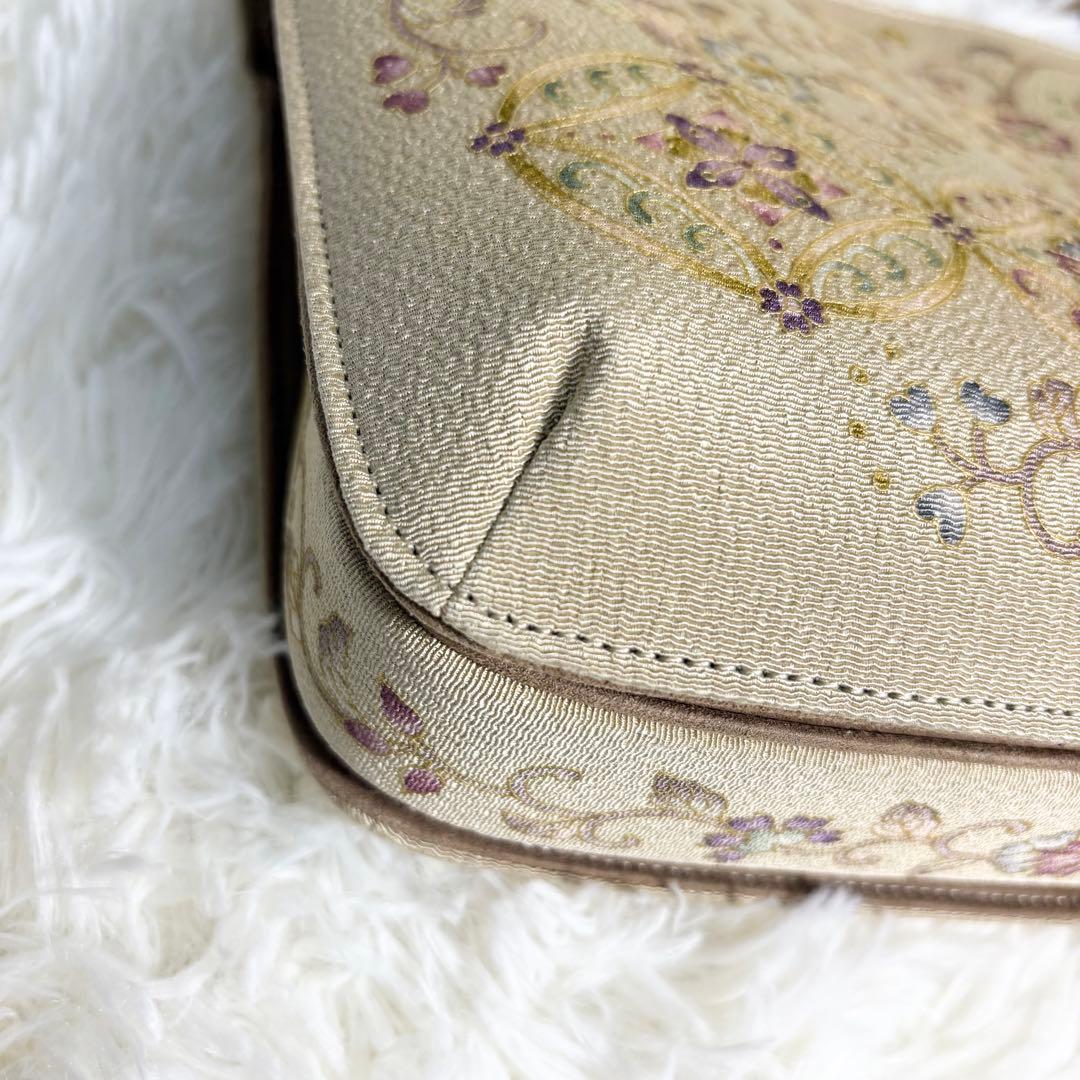 ☆美品☆OKAJIMA オカジマ ハンドバッグ 和装フォーマル 絹100% 高級