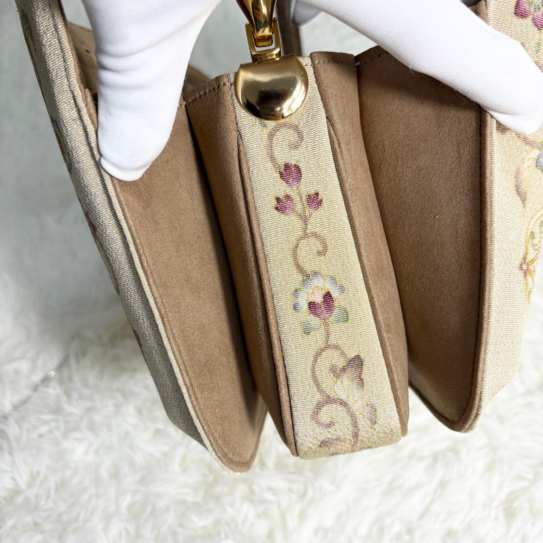 ☆美品☆OKAJIMA オカジマ ハンドバッグ 和装フォーマル 絹100% 高級