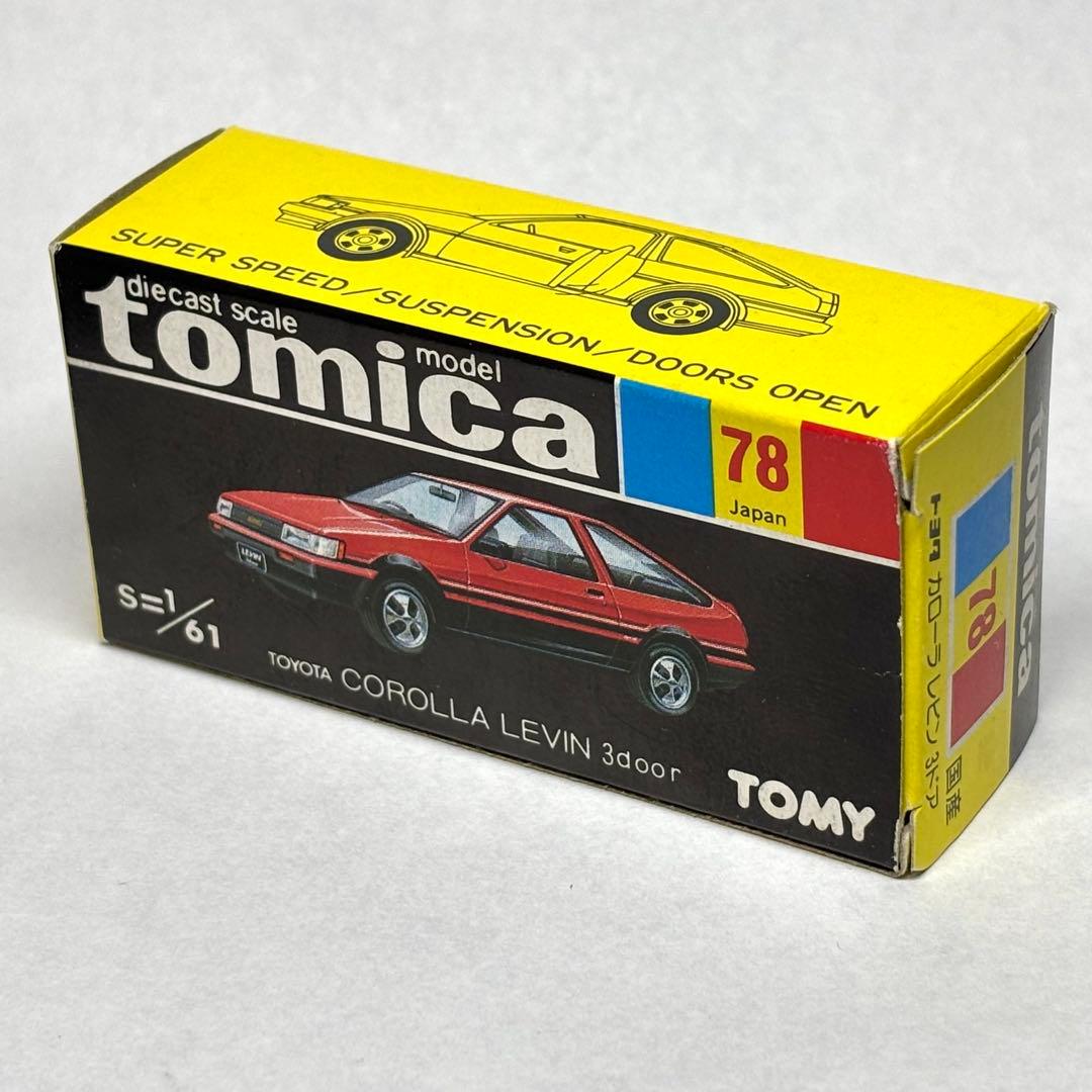 トミカ トヨタカローラレビン 3ドア 日本製 黒箱 AE86 - メルカリ