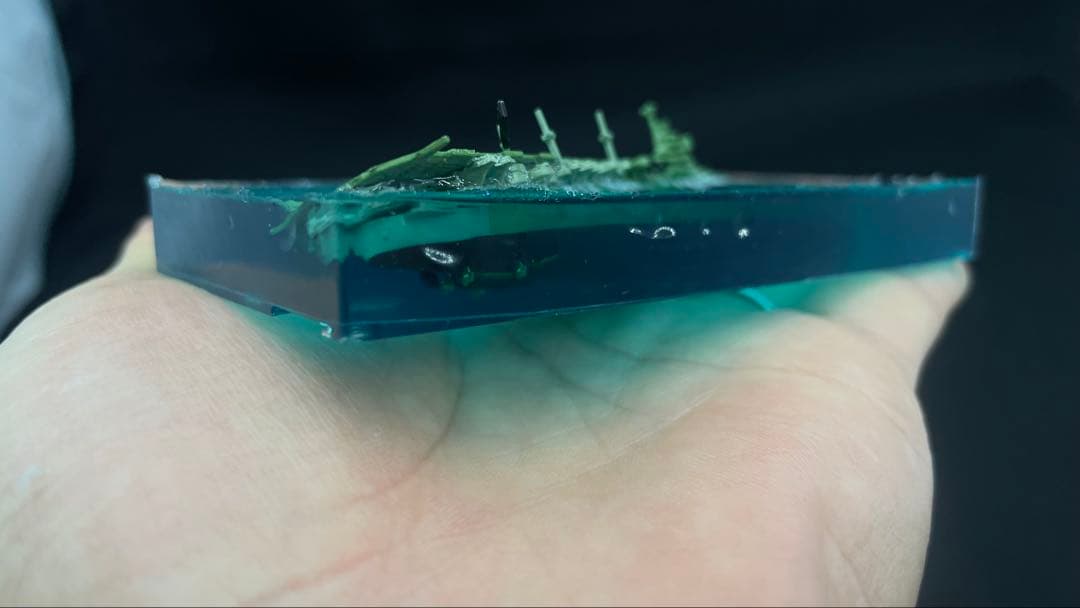 空母天城 1945 呉 ジオラマ 完成品 クリア レジン - メルカリ