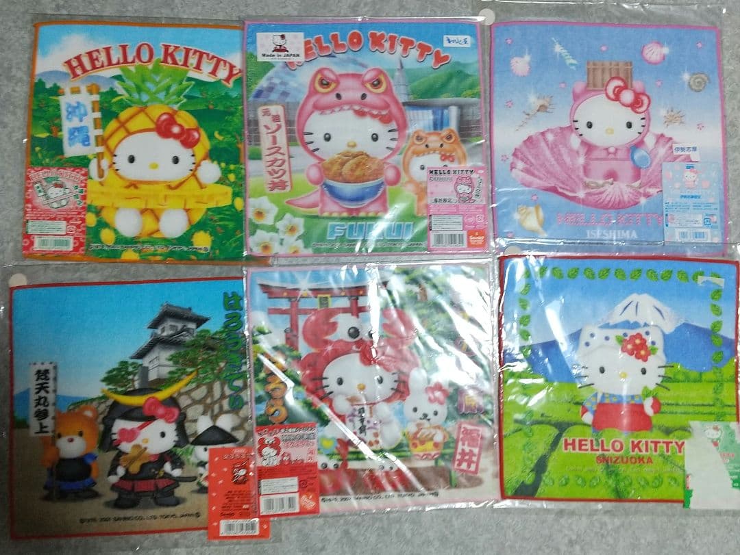 新品未開封 HelloKitty ハローキティ ご当地 タオル 41枚セット☆