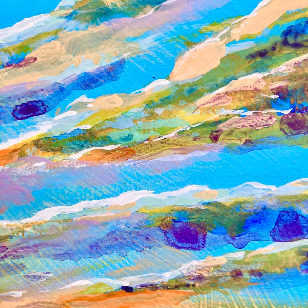 sunrise＊大きめ絵画 原画 風景画 海 空 朝日 夕日 キレイ 沖縄