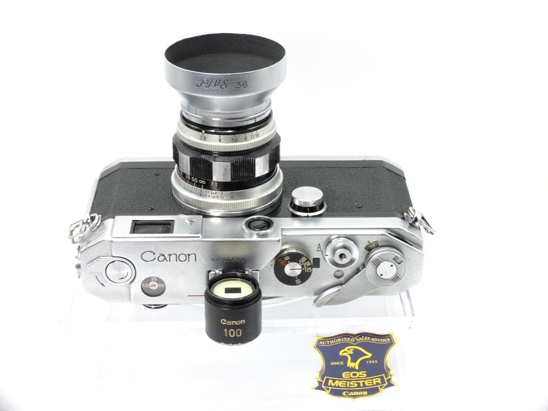 実写確認整備品】キャノン L2／50㎜f2.8ゼブラ・フード付