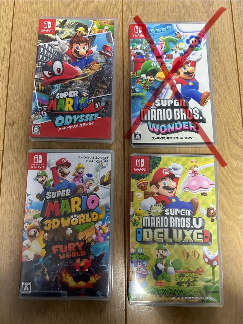ニンテンドーSwitchスーパーマリオソフト3本