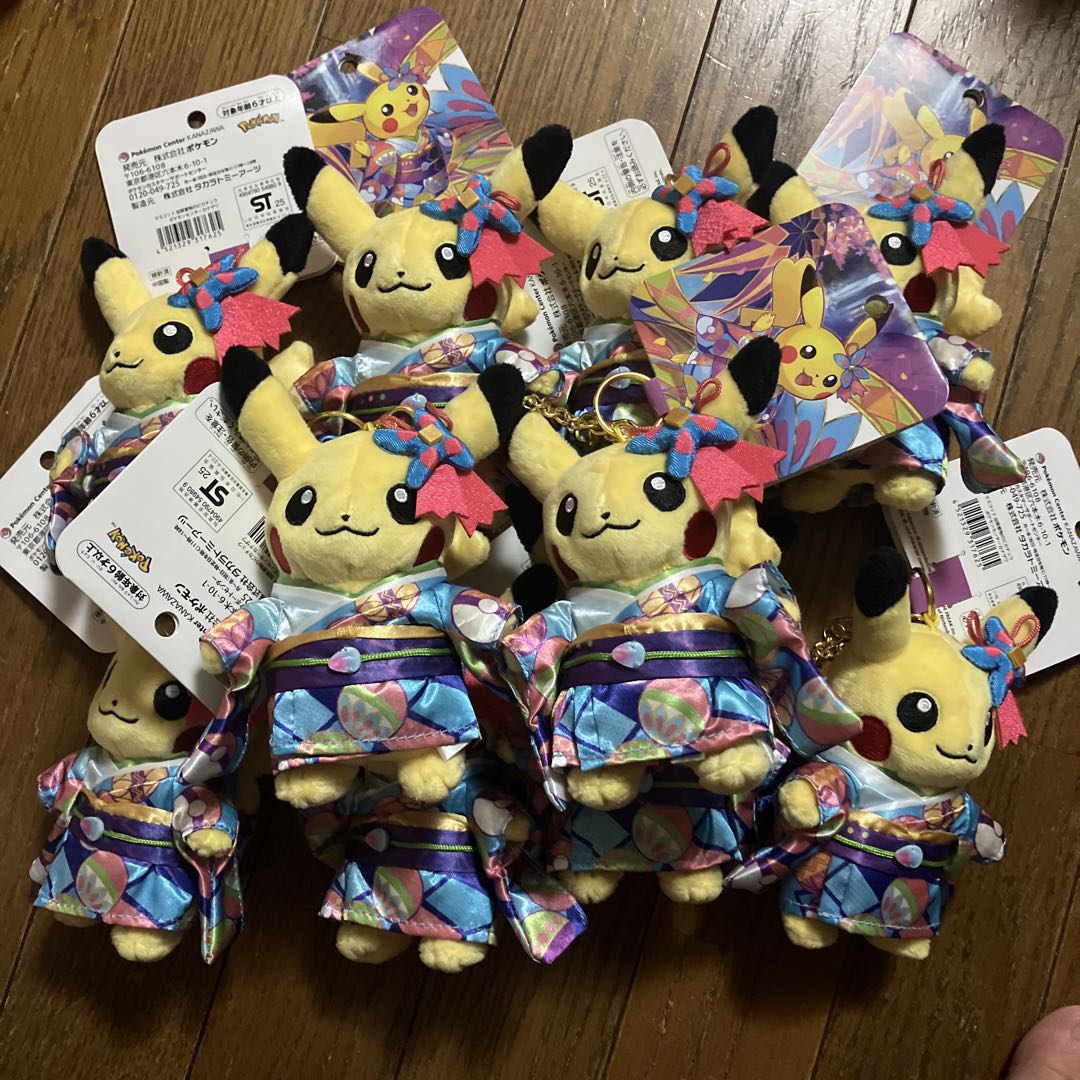 ポケモンセンターカナザワ限定 加賀着物　ピカチュウ　マスコット　10体セット