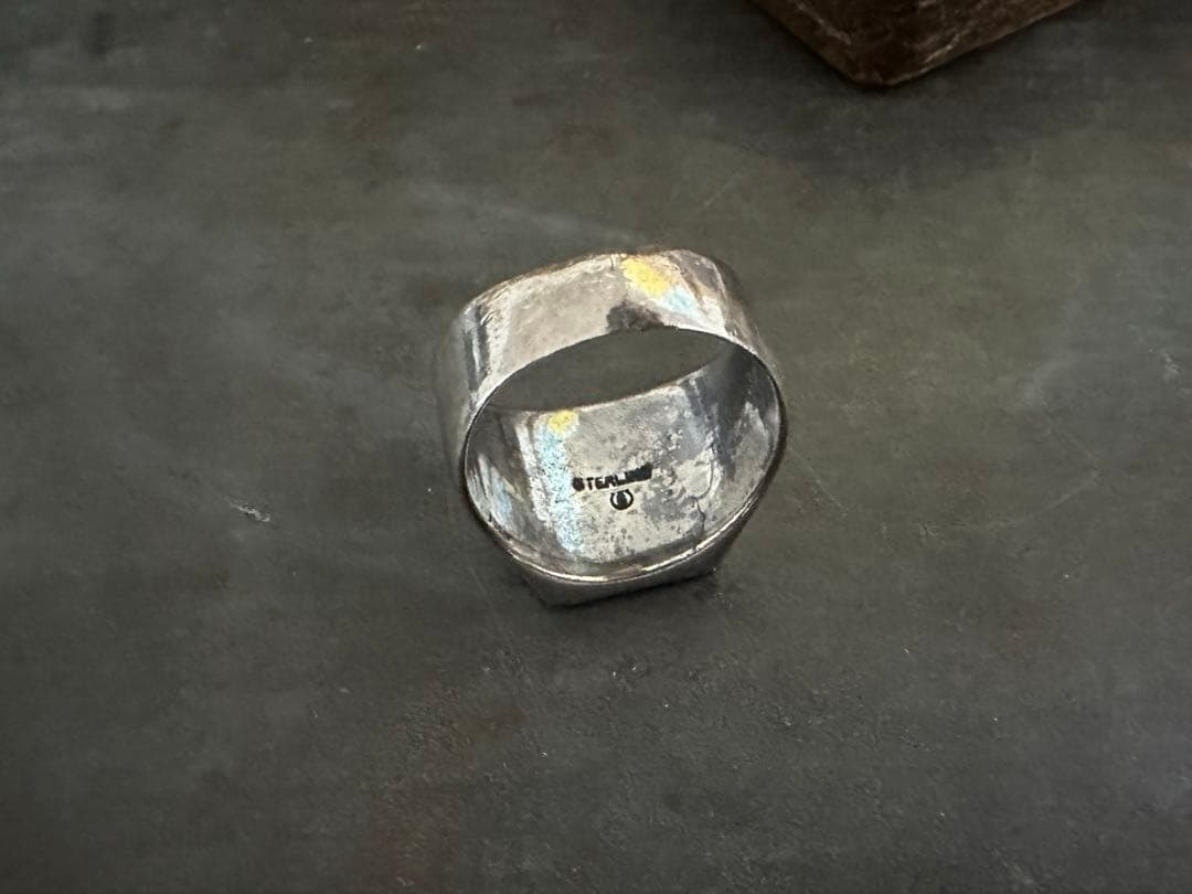 希少　ヴィンテージ　リング　シルバー　925 アンティーク　アメリカ　アーミー