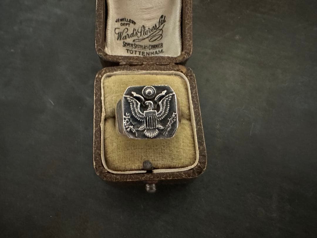 希少　ヴィンテージ　リング　シルバー　925 アンティーク　アメリカ　アーミー