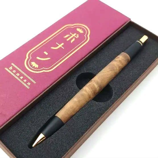 ボナンペン マーブルウッド シャーペン 真鍮金具