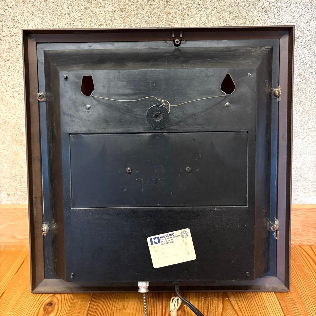 81年 バドワイザー ライトアップ 看板 時計 クロック バーランプ ガレージ