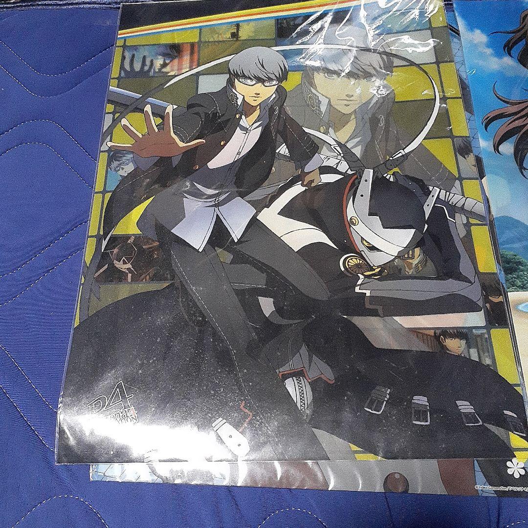 ペルソナ4 ミニクリアポスター 鳴上悠 クマ 完二 久慈川りせ 水着