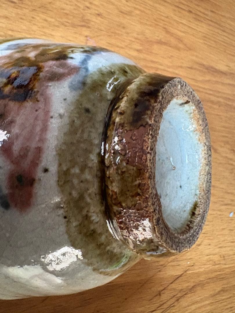 民藝美 溢れる 茶碗　河井武一？陶芸 陶器 民藝 工藝 骨董 和骨董