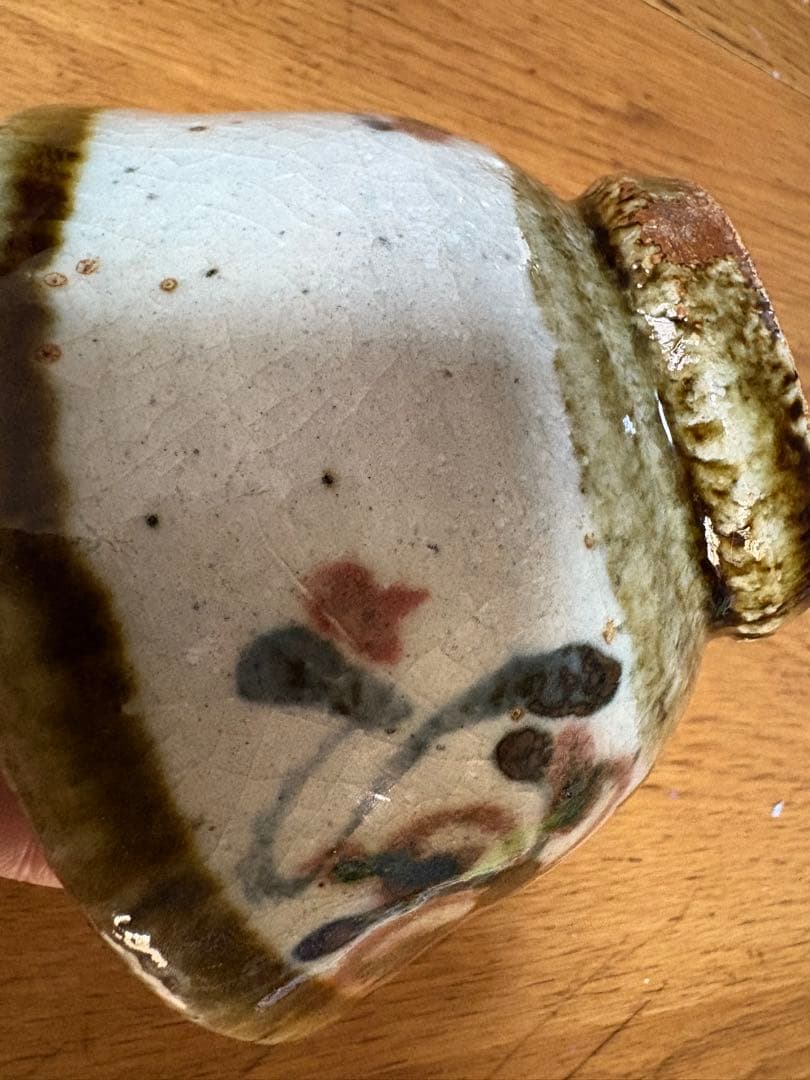 民藝美 溢れる 茶碗　河井武一？陶芸 陶器 民藝 工藝 骨董 和骨董