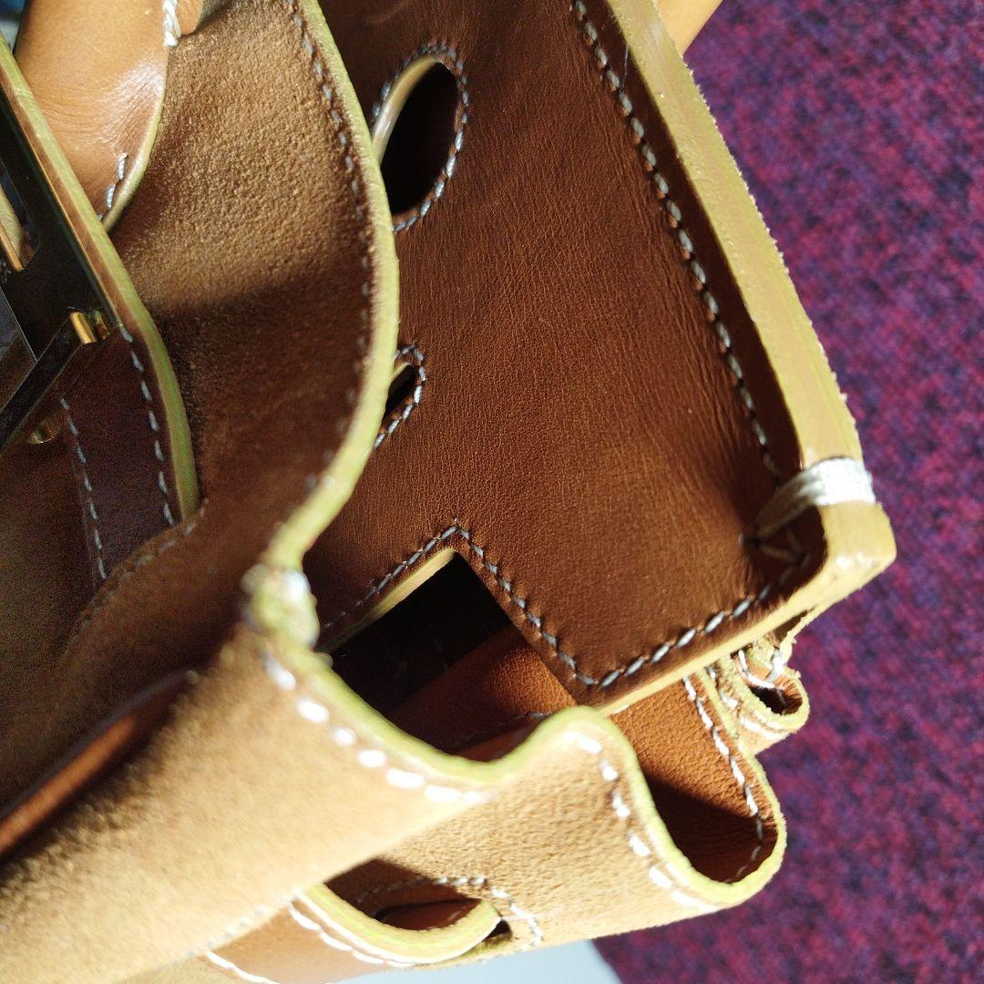 激レア　HIGH-CLASS キャメル スエード バッグ　現状販売　横幅30cm