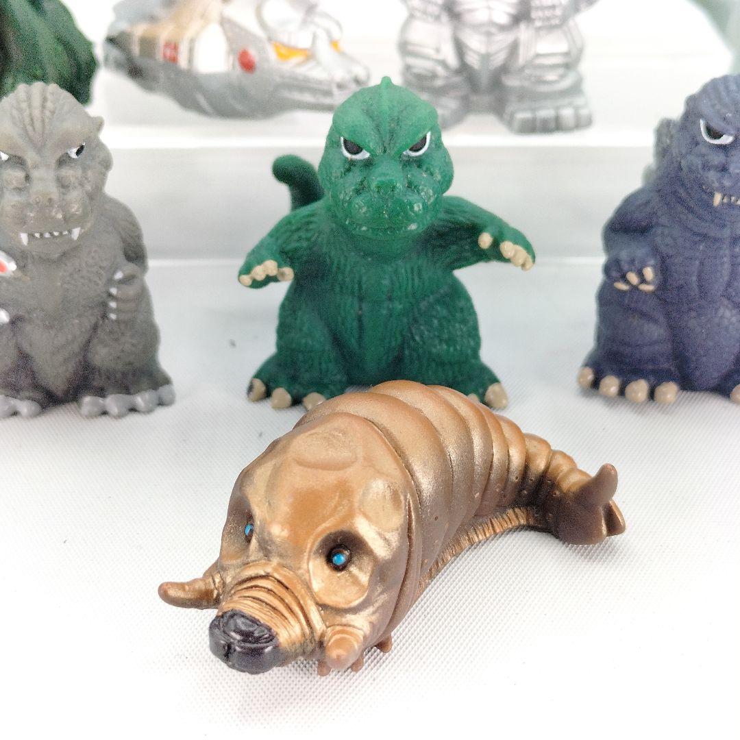 ゴジラ総攻撃 指人形 ソフビ フィギュア GODZILLA 18個セット まとめ