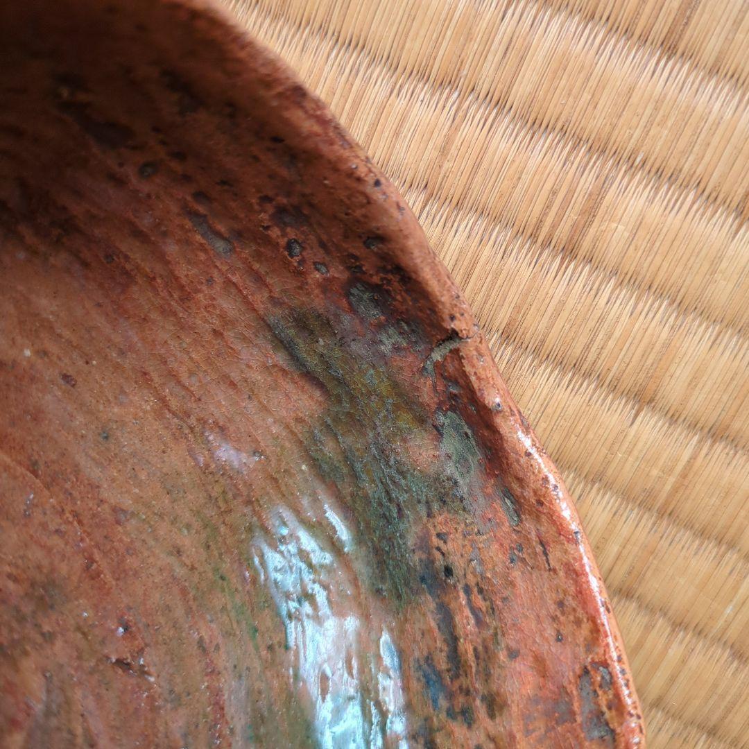 陶器製茶碗 赤色黒色 木箱付き 赤楽 黒楽 菊麻呂雅翁 樂