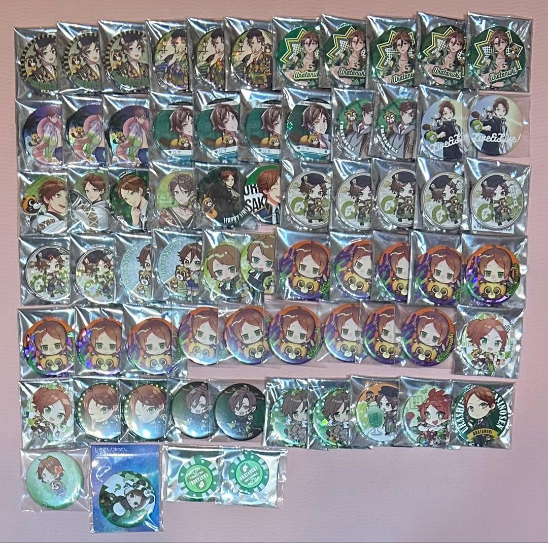 ウマ娘 メジロアルダン グリッター缶バッジ マルイ 11点