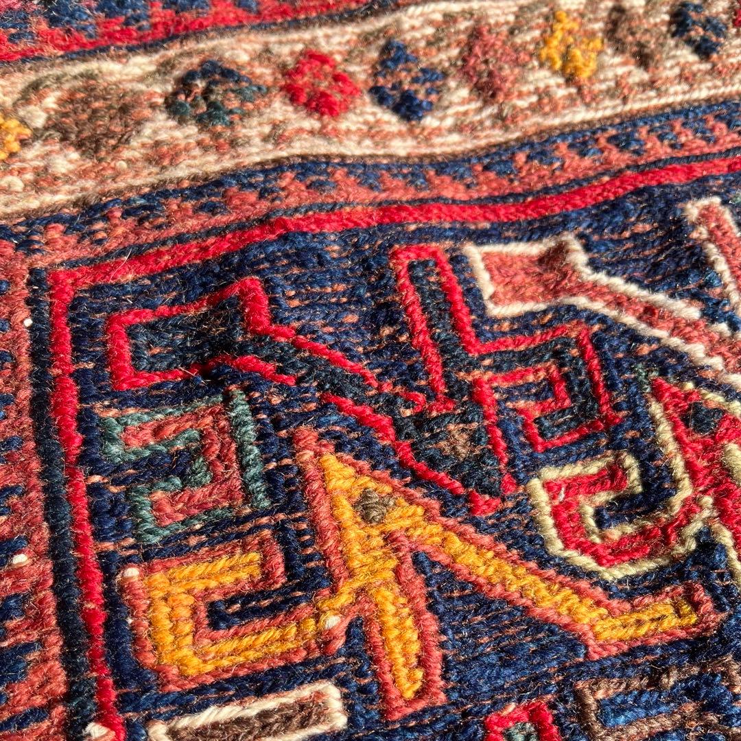 アンティーク キリム/スマック織 アフシャール族の塩袋 手織り