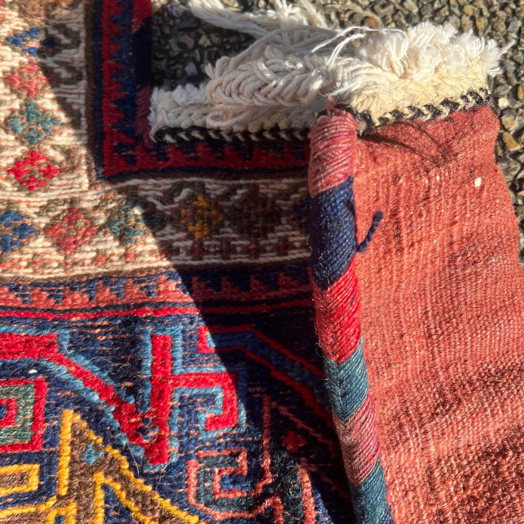 アンティーク キリム/スマック織 アフシャール族の塩袋 手織り