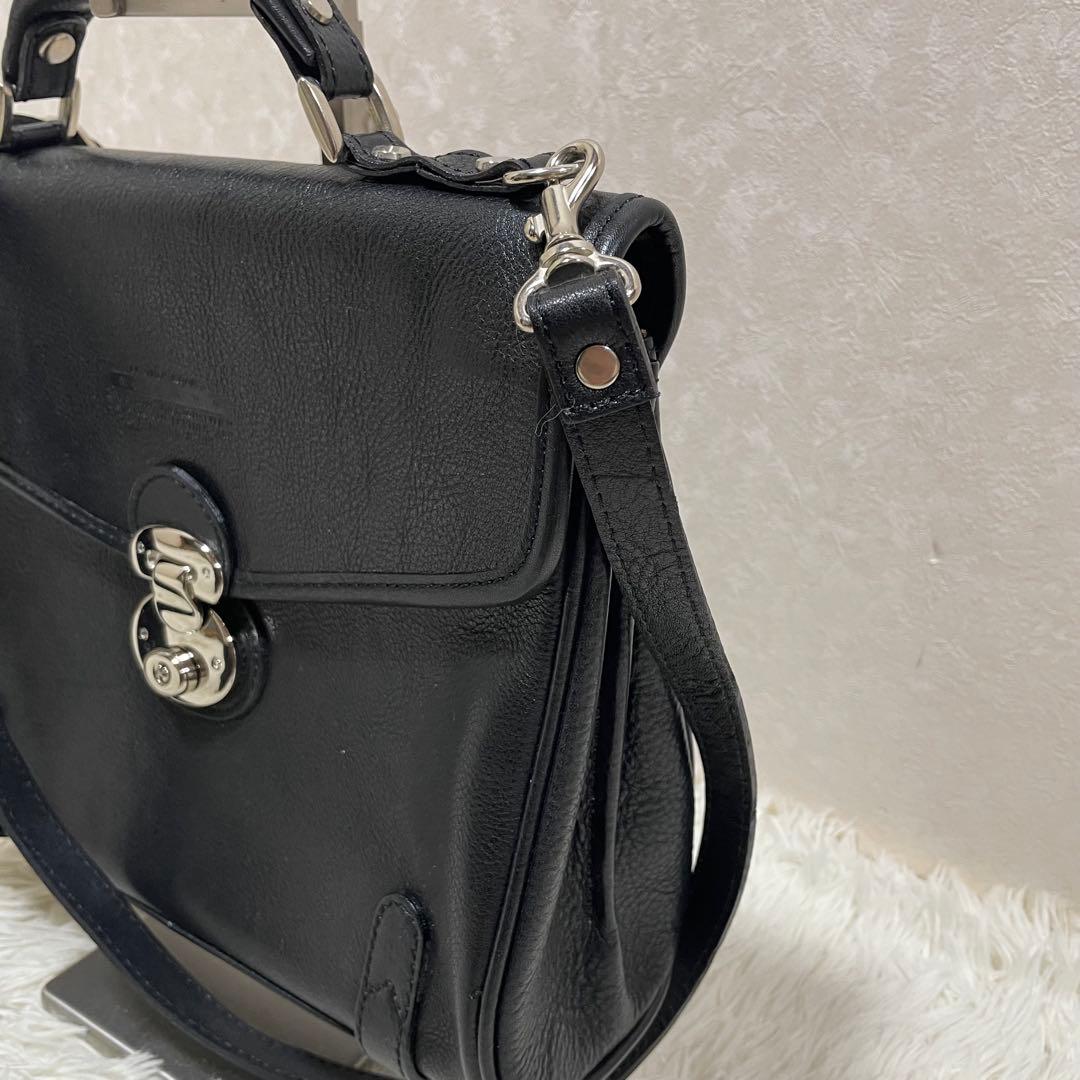 極美 青木鞄 NEVADA ラガード ミニダレスバッグ　2way レア ブラック