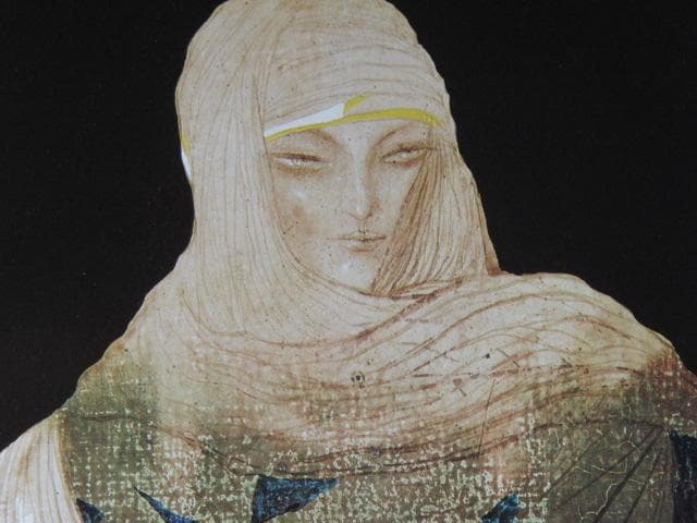 司修、「祭りの夜の占い師」、希少な額装用画集より、新品高級額装付