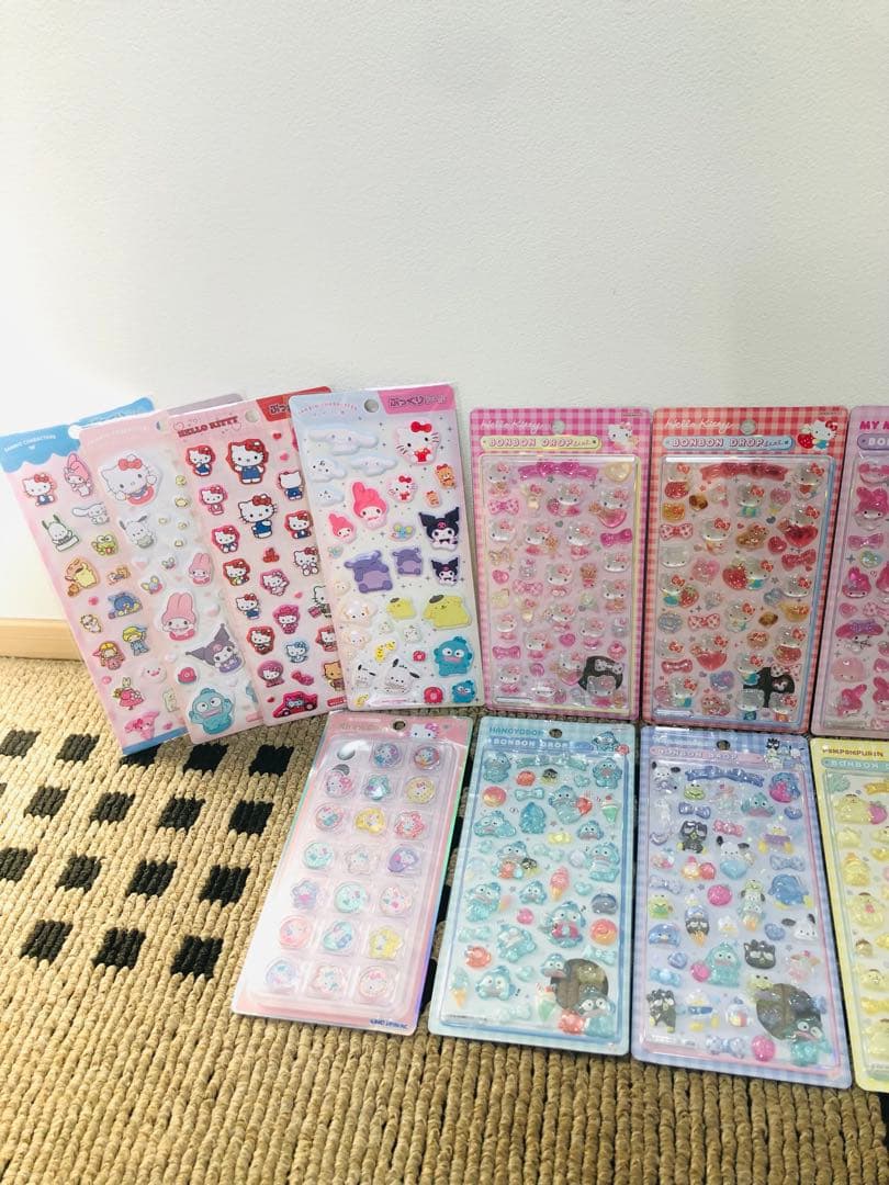 サンリオ ボンボンドロップシール デニムシール帳 他 まとめ売り21点