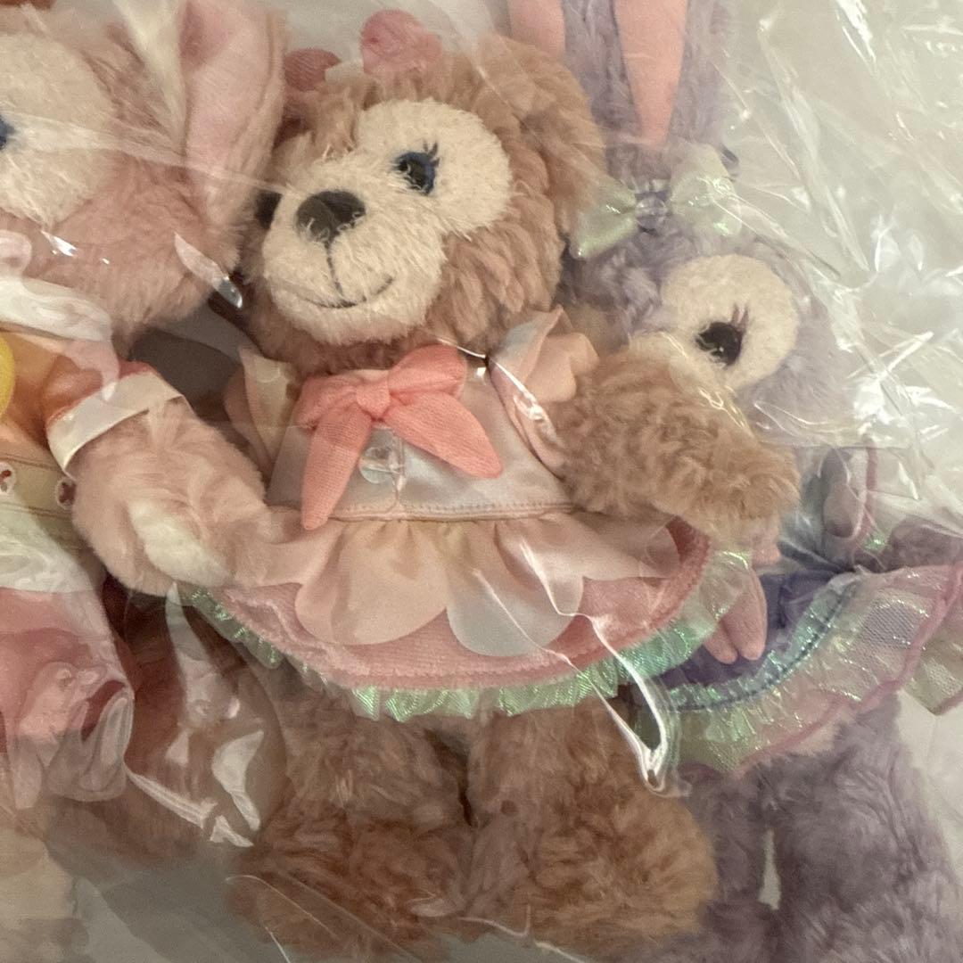 ダッフィー&フレンズ20周年　ポージープラッシー　カラフルハピネス　全7人セット