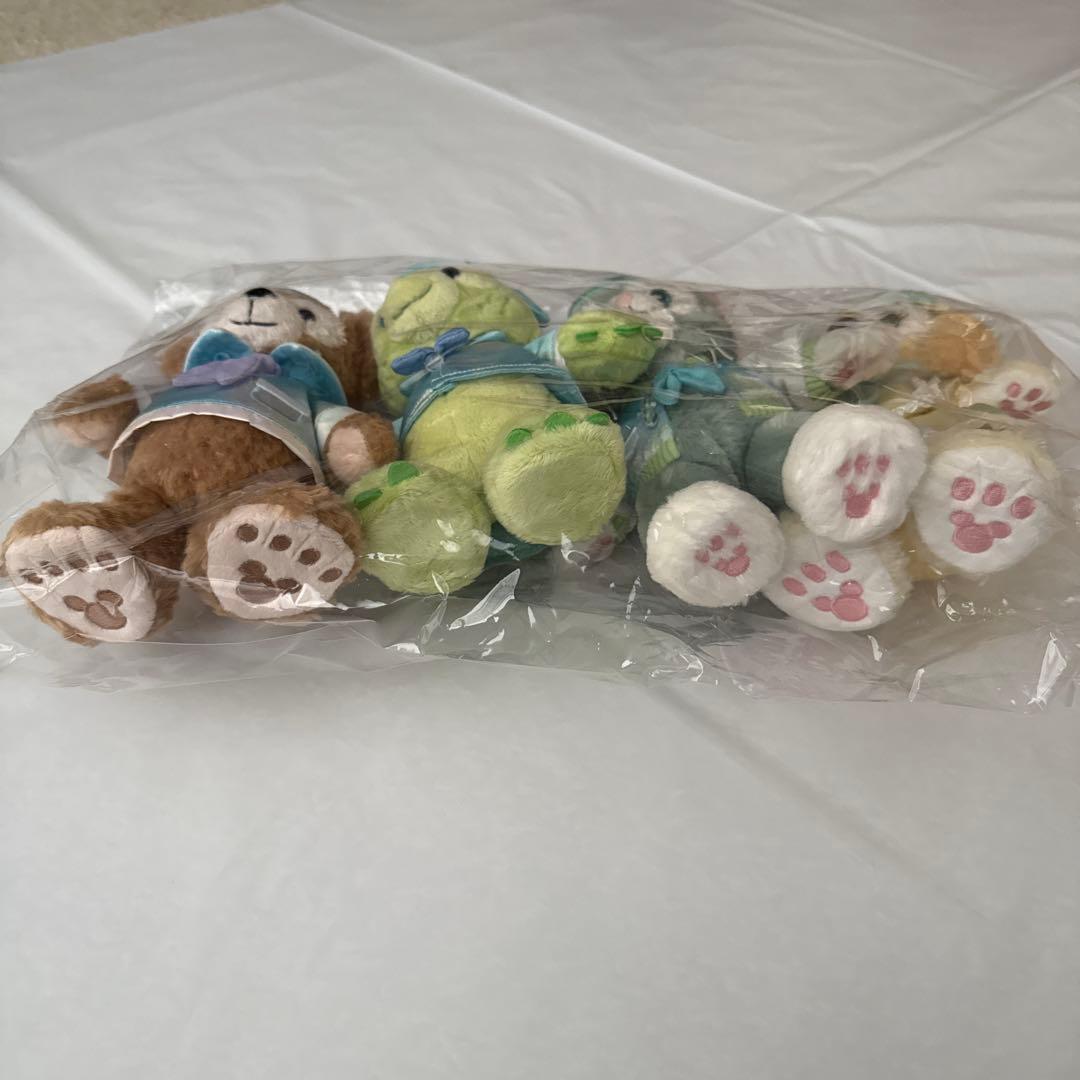 ダッフィー&フレンズ20周年　ポージープラッシー　カラフルハピネス　全7人セット