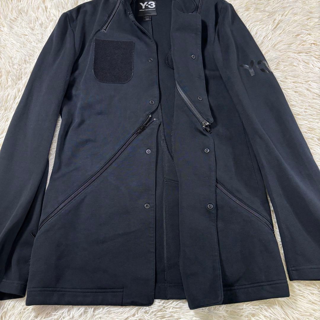 Y-3 個性派 ジャケット 斜めジップ デザインワッペン (175/88A)